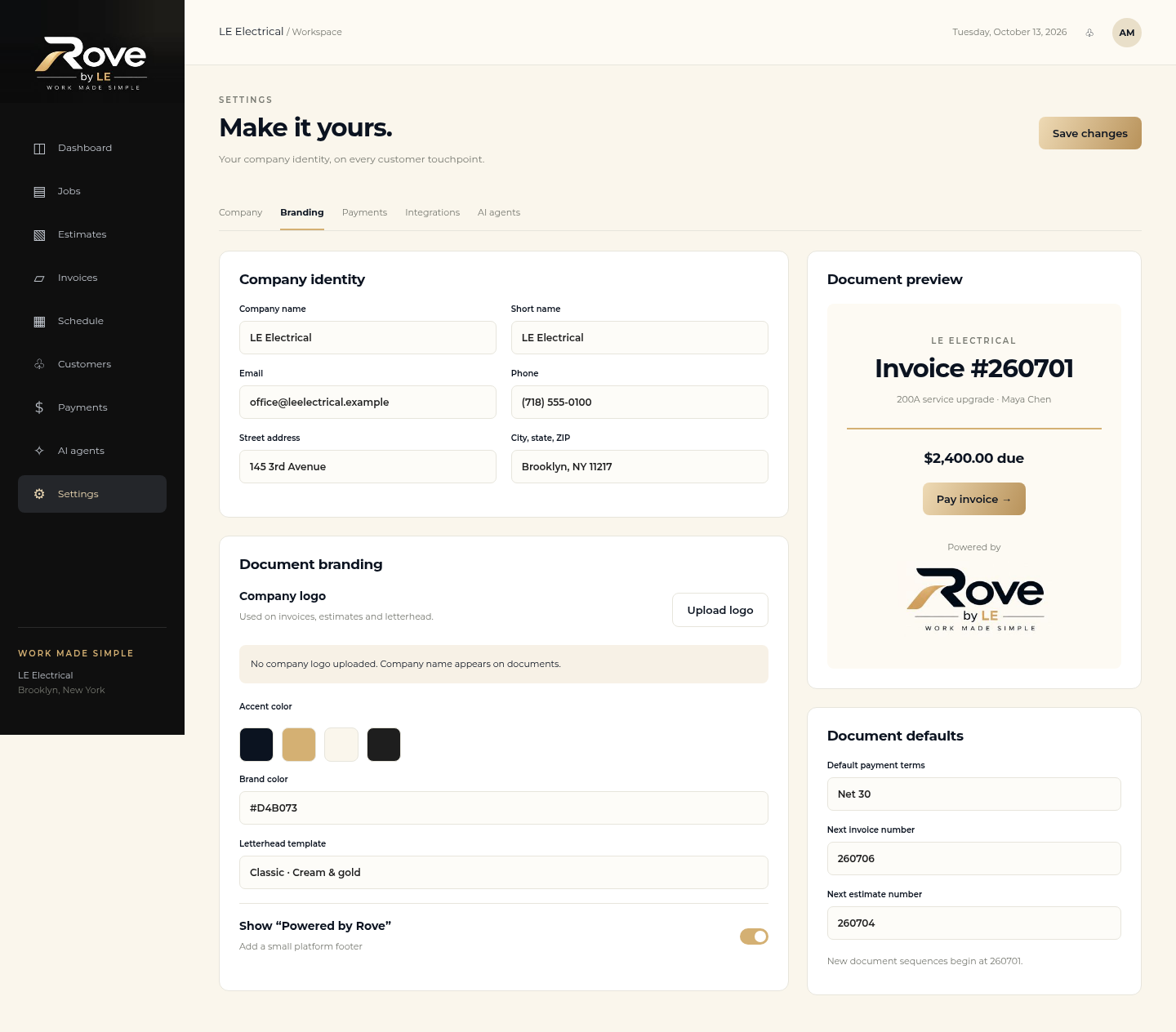settings-branding desktop mockup